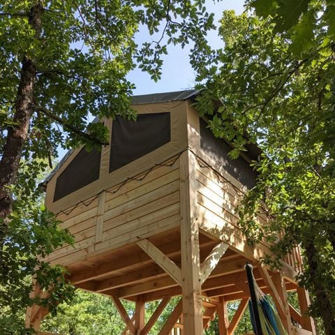 Hébergement 2 personnes - Cabane sur pilotis 1/2 pers. - (3 nuits minimum en Juillet et Août)