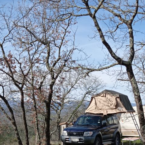 STAANPLAATS - Natuur arrangement - Standplaats + tent of caravan + 1 auto