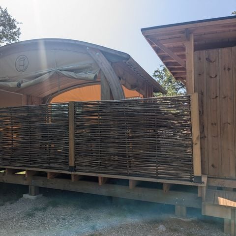 Tente en toile et en bois 2 personnes - Cabane toilée