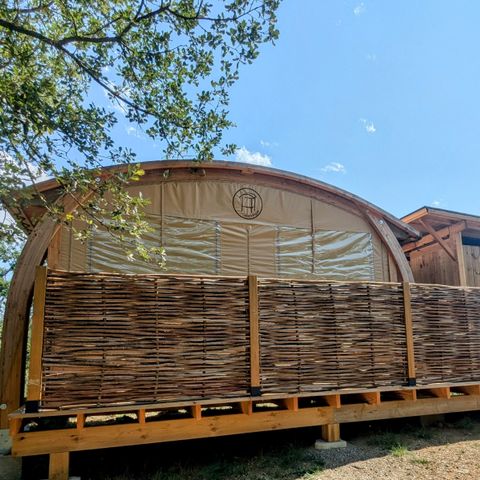 Tente en toile et en bois 2 personnes - Cabane toilée