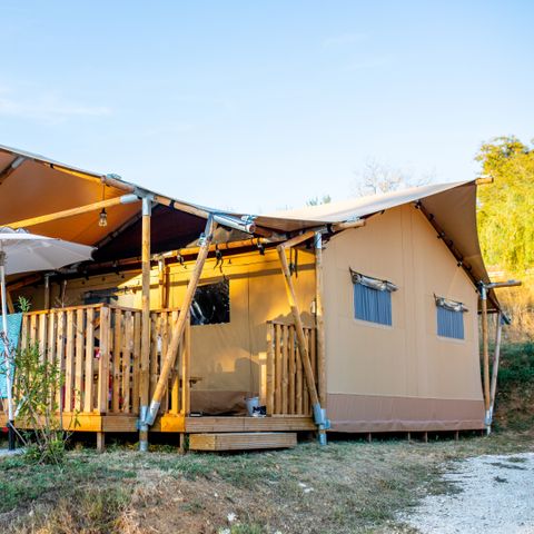 Tente en toile et en bois 5 personnes - Grives