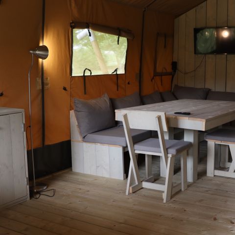 Tente en toile et en bois 6 personnes - Belle vue