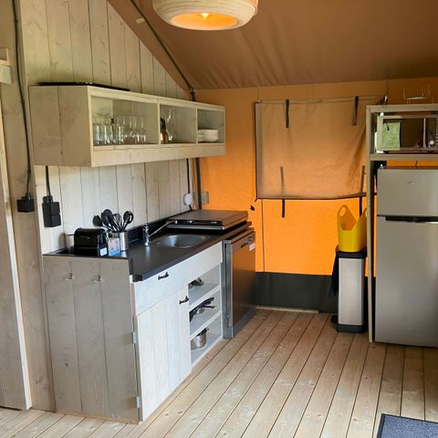 Tente en toile et en bois 6 personnes - Belle vue