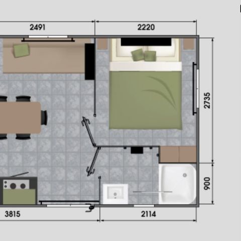MOBILHOME 6 personnes - 3 chambres confort + loggia