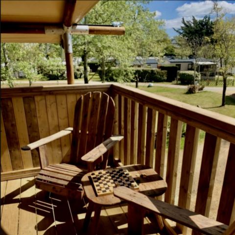 CANVAS AND WOOD TENT 2 people - 1-bedroom lodge tent without sanitary facilities