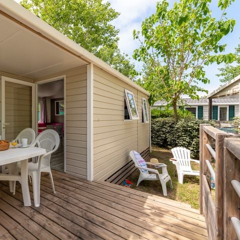 Mobilhome 6 personnes - Comfort | 3 Ch. | 6 Pers. | Terrasse simple | TV