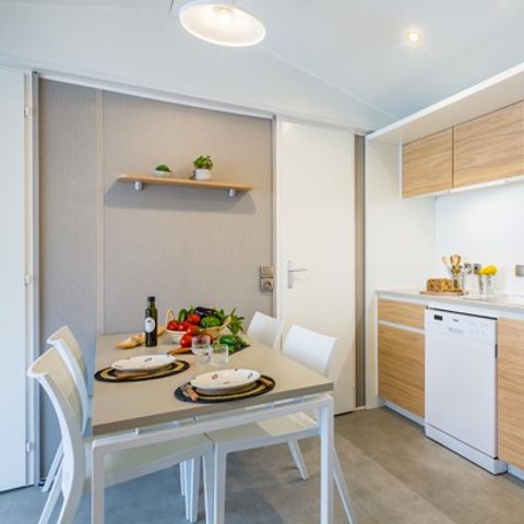 Mobile home 6 persons - Mobile-home | Premium | 3 Bedrooms | 6 Pers. | Raised terrace | TV