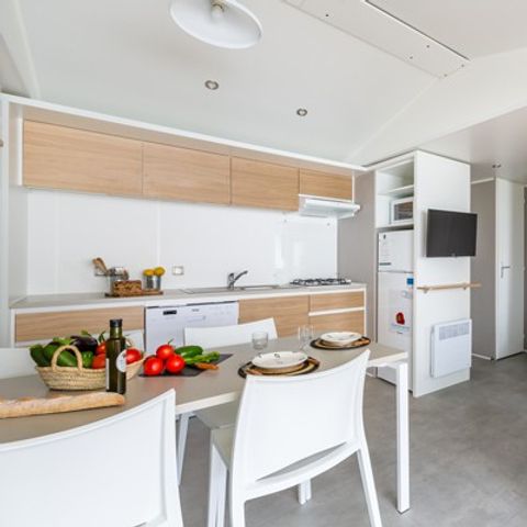 Mobile home 6 persons - Mobile-home | Premium | 3 Bedrooms | 6 Pers. | Raised terrace | TV