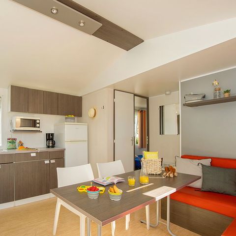 Mobilheim 6 Personen - Comfort | 3 Zi. | 6 Pers. | Einfache Terrasse