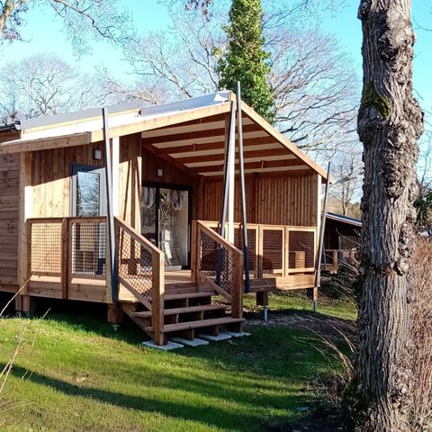 Mobilheim 6 personen - Chalet | Ultimate | 3 Schlafz. | 6 Pers. | Erhöhte Terrasse | TV