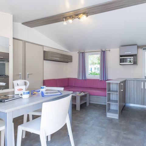 Mobilheim 6 Personen - Mobilheim | Comfort | 3 Zi. | 6 Pers. | Erhöhte Terrasse | TV