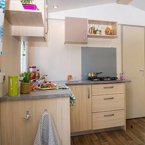 Stacaravan 6 personen - Classic | 2 Slaapkamers | 4/6 Pers. | Terras, verhoogd, niet overdekt