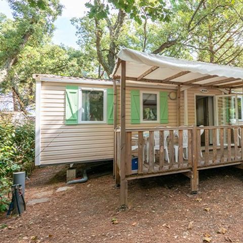 BUNGALOW 6 personnes - Mobil-home | Classic | 3 Ch. | 6 Pers. | Terrasse surélevée | TV
