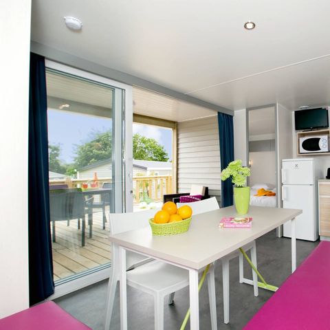 Mobile home 4 persons - Mobile-home | Comfort | 2 Bedrooms | 4 Pers. | Raised terrace | 2 bathrooms | TV