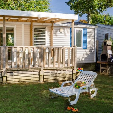 MOBILHOME 6 personnes - Mobil-home | Comfort | 2 Ch. | 4/6 Pers. | Terrasse surélevée | 1 SDB | TV
