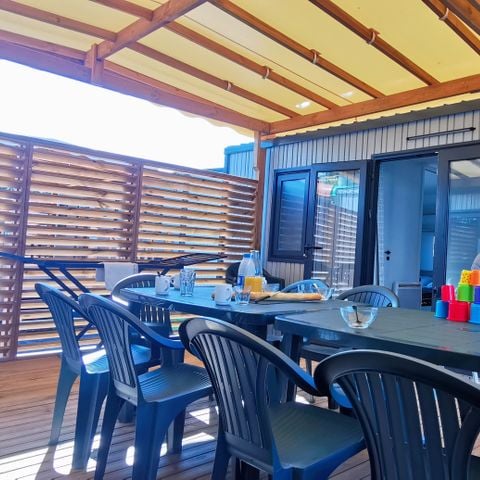 Mobilhome 12 personnes - PRESTA+ Tribu - 6 chambres - 2 salles de bain 60m² - TV - Clim