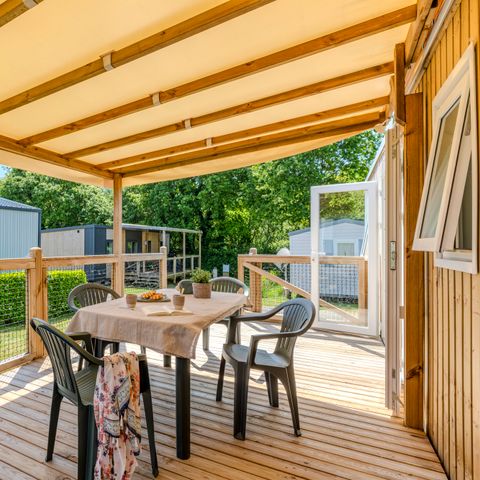 Mobile home 5 persons - PRESTA+Kids - 2 bedrooms - 29m² - TV - Air conditioning