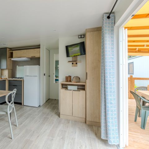 Mobile home 5 persons - PRESTA+Kids - 2 bedrooms - 29m² - TV - Air conditioning