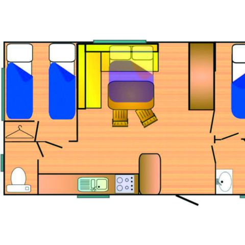 Mobile home 6 persons - Riviera 750-2 CD