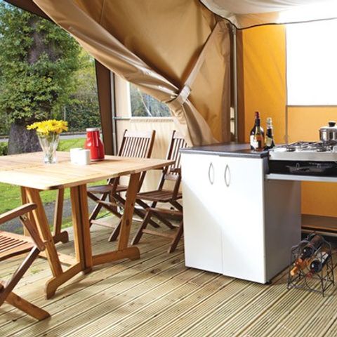 Canvas and wooden tent 6 persons - Safari Tent | Safari Tent | 2 Bedrooms | 5/6 People | Single Terrace