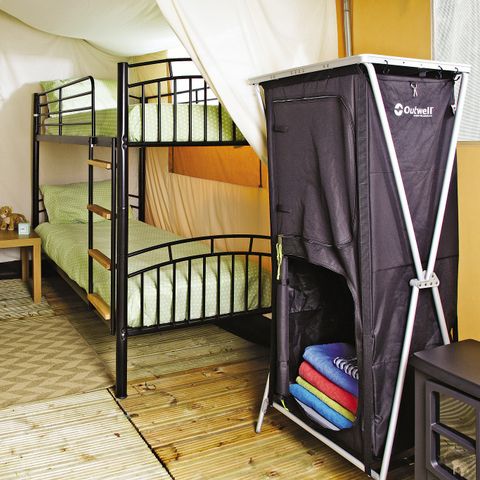 Canvas and wooden tent 6 persons - Safari | 2 Bedrooms | 5/6 Pers. | Single terrace