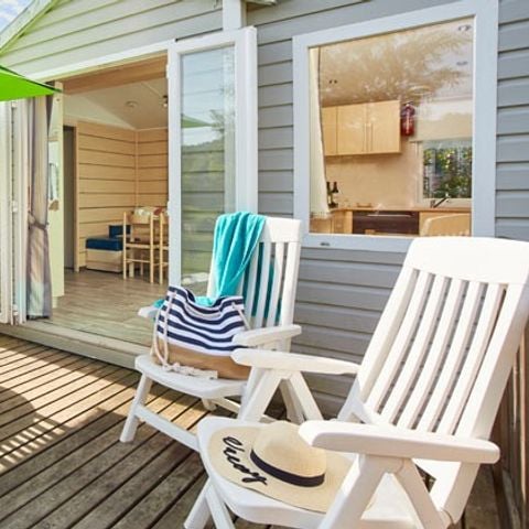 Mobilhome 8 personnes - Comfort XL | 3 Ch. | 6/8 Pers. | Terrasse surélévée non couverte