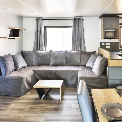 MOBILHOME 6 personas - Premium Azure | 3 Dormitorios | 6 Pers. | Terraza elevada | Aire acondicionado