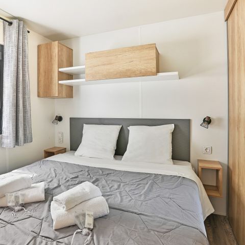 MOBILHOME 6 personas - Premium Azure | 3 Dormitorios | 6 Pers. | Terraza elevada | Aire acondicionado