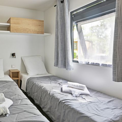 MOBILHOME 6 personas - Premium Azure | 3 Dormitorios | 6 Pers. | Terraza elevada | Aire acondicionado