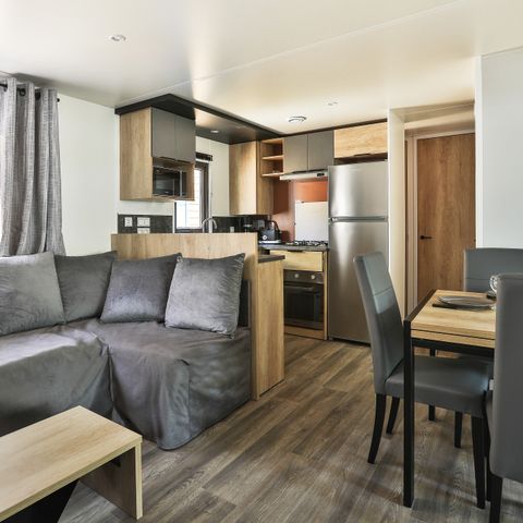MOBILHOME 6 personas - Premium Azure | 3 Dormitorios | 6 Pers. | Terraza elevada | Aire acondicionado