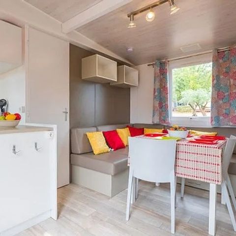 MOBILHOME 6 personas - Premium | 3 Dormitorios | 6 Pers | Terraza Salón | Aire acondicionado | TV