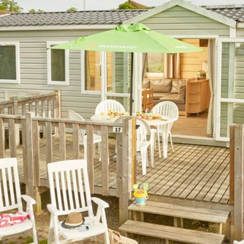 Mobile home 8 persons - Mobile-home | Comfort | 3 Bedrooms | 6/8 Pers. | Uncovered raised terrace