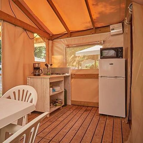 Canvas and wooden tent 5 persons - Eco Lodge | 2 Bedrooms | 4/5 People | No bathroom