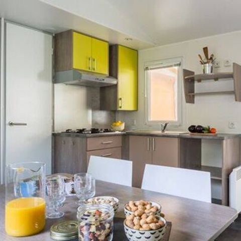 Mobile home 6 persons - Mobile-home | Comfort | 2 Bedrooms | 4/6 Pers. | Uncovered raised terrace | 1 bathroom | TV
