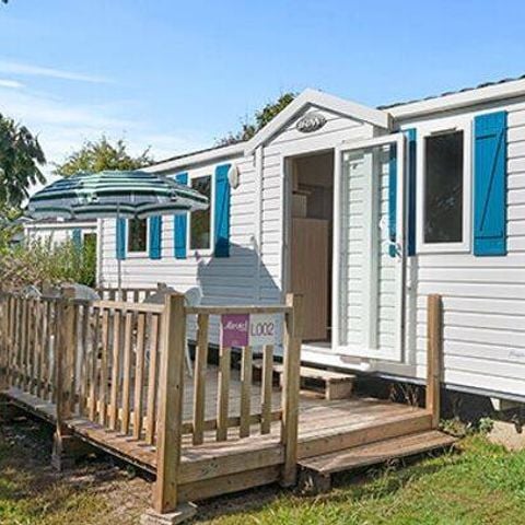 MOBILHOME 6 personnes - Mobil-home | Comfort | 2 Ch. | 4/6 Pers. | Terrasse surélevée non couverte | 1 SDB | TV