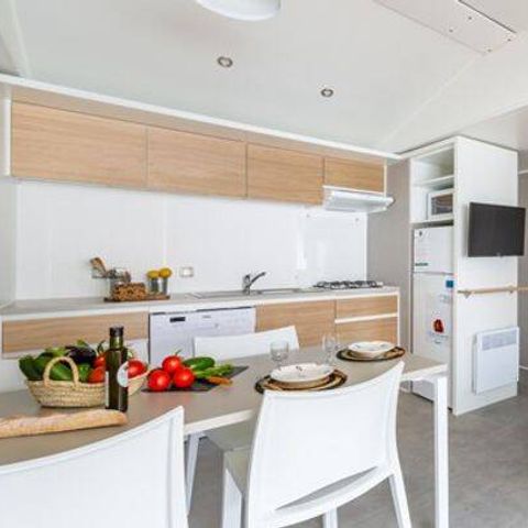 Mobile home 6 persons - Mobile-home | Premium | 3 Bedrooms | 6 Pers. | Raised terrace | TV
