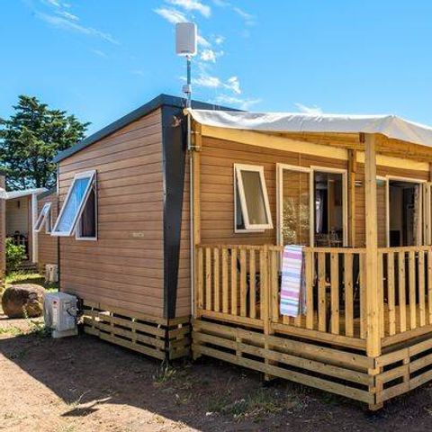 Mobile home 6 persons - Mobile-home | Premium | 3 Bedrooms | 6 Pers. | Raised terrace | TV
