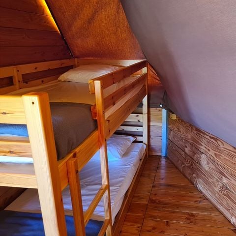 TENTE TOILE ET BOIS 4 personnes - Tipi - sans sanitaires