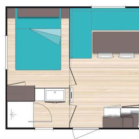 Mobile home 6 persons
