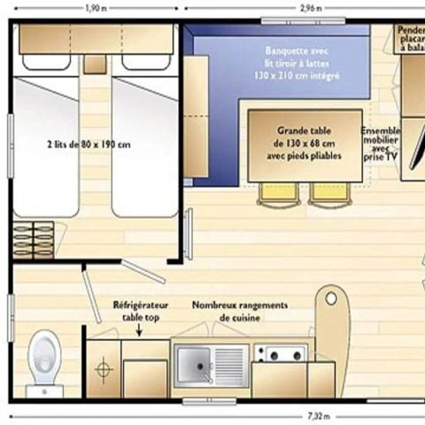 Mobile home 4 persons - FRAM TYPE 6