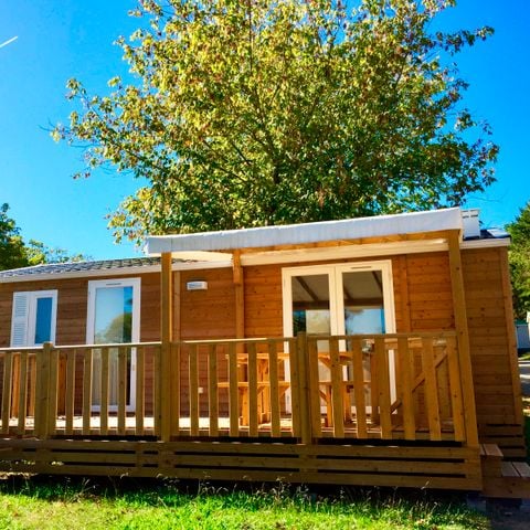 Mobilhome 4/5 personnes - Cottage Select Plus - TV lave-vaisselle Clim Plancha - 2 chambres