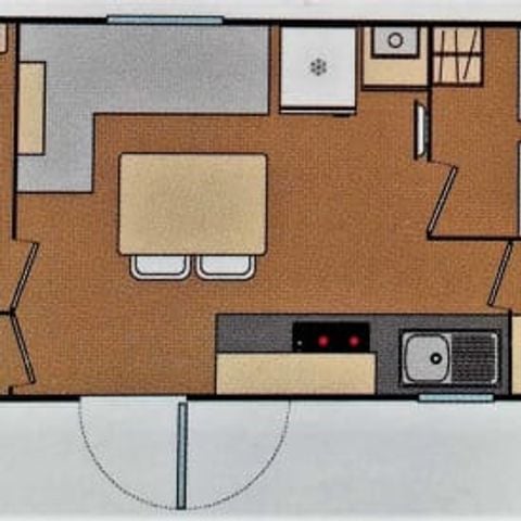 MOBILHOME 6 personnes - Classique 2 bedrooms + deck