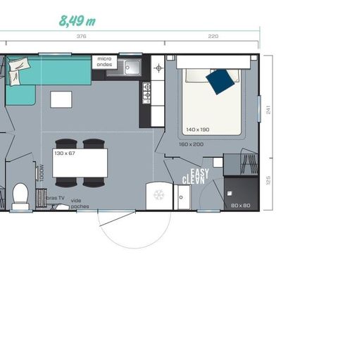 BUNGALOW 6 personnes - 3 chambres