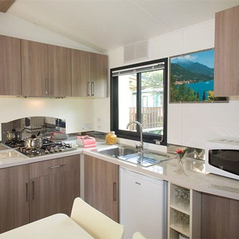 Mobilheim 6 personen - Mobilheim | Comfort XL | 2 Zi. | 4/6 Pers. | Erhöhte Terrasse | Klim.