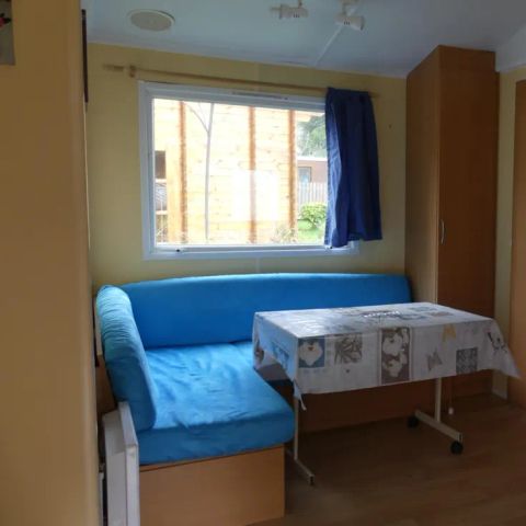 Mobilheim 4 personen - 2 Schlafzimmer - überdachte und geschlossene Terrasse