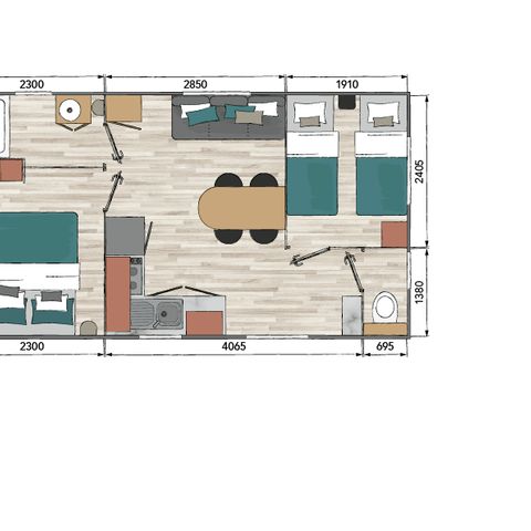 MOBILHOME 5 personas - Océane Nuevo para 2025