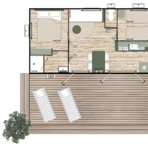 Casa mobile 5 persone - NEST 29.2 - 2CH - Novità 2023