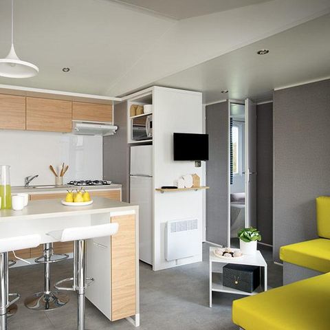 Stacaravan 6 personen - Cottage Privilège 3 slaapkamers 6/8 pers