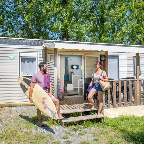 Stacaravan 6 personen - Cottage Privilège 3 slaapkamers - 2 badkamers 6/8 pers