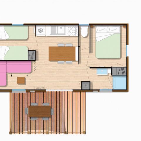 CASA MOBILE 4 persone - Casa mobile MENDIKOA**** posti letto 4